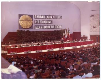 Bachelet interviene al Convegno unitario dei Presidenti diocesani a Roma, 17 marzo 1966